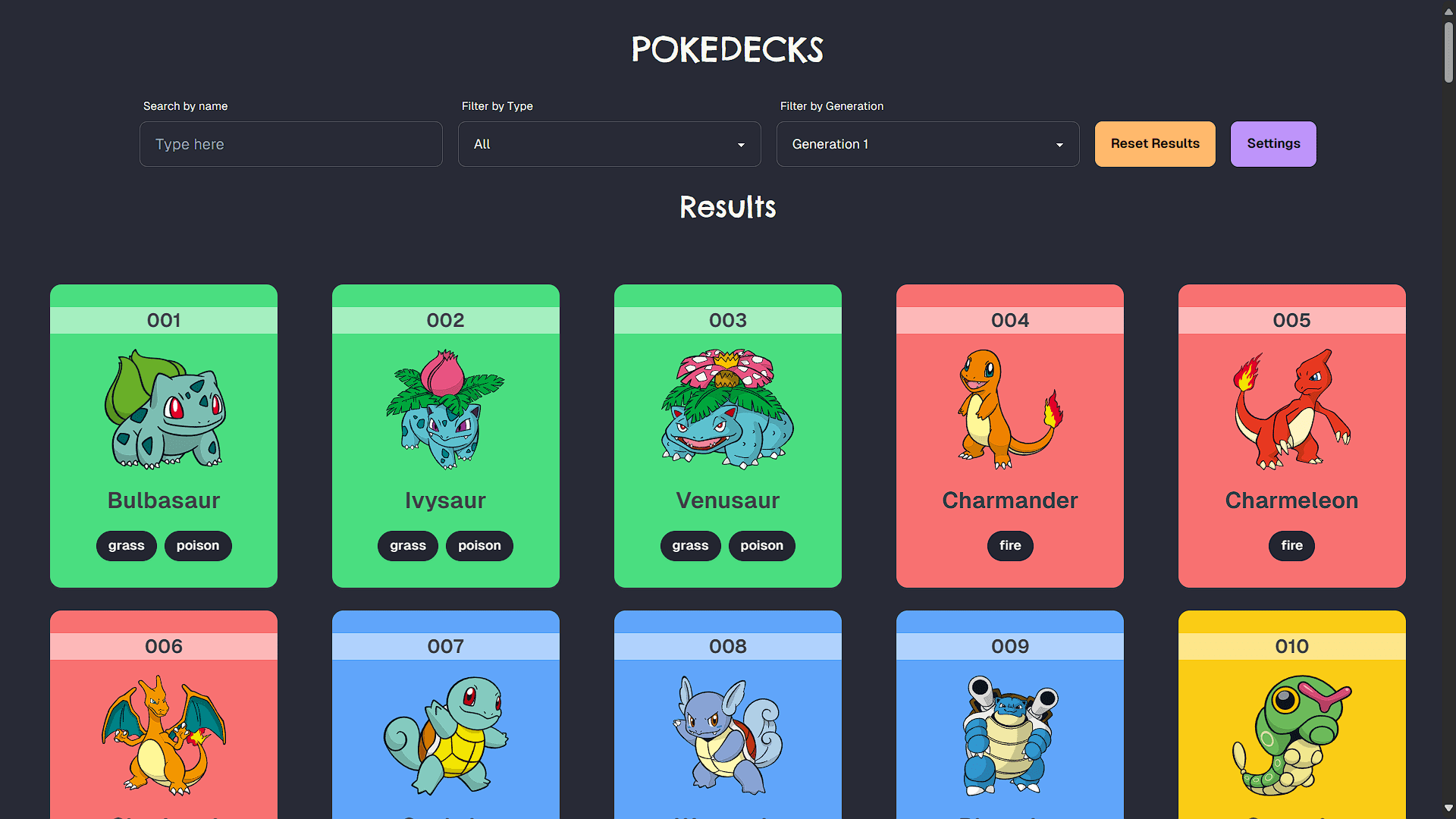 Pokedecks